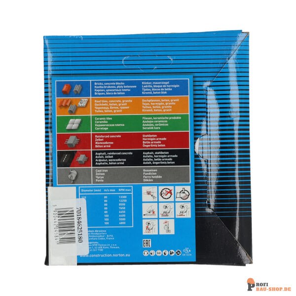 nortonschleifmittel/NORTON_schleifmittel_70184625180 Blades Norton Vulcan-VULCAN TILE-125x22.23-5x1.7_150592